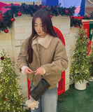 Full Wool Lining Fur Collar Mustang Blouson Jumper