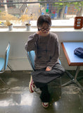 Hedind diagonal cargo wide pants