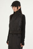 City leisure high-neck zip-up vest