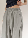 Bens rustling nylon slits wide two-way jogger pants