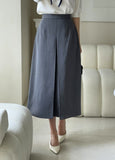 Roadme Slit A-Line Long Skirt