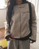 [Fur Lining] Tecum Suede Fur Mustang Jacket