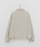 [Unisex] Telmu Cotton Pigment Trucker Over Jacket