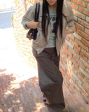Retum Pocket Button Cotton Short Jacket