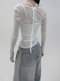 Lemaine See-Through Layered T-Shirt