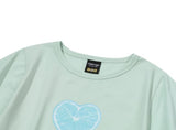 Zesty Heart Crop Short Sleeve Tee