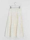 Kanzi Banding Shirring Long Skirt
