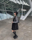 Lentz leather square shoulder bag
