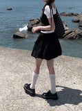 Pind Ribbon Balloon Pumpkin Mini Skirt