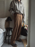 Rude wide pin tuck slacks
