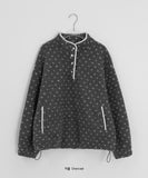 Desili Dot Fleece Anorak Sweatshirt