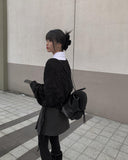 Mila V-neck Cable Loose Fit Knit