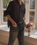 Believer Linen Check Long Sleeve Shirt