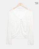 Teden Lace Linen Button Cardigan