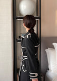 Edenic Color Matching Trench Coat
