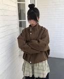 Buen Out Pocket Boxy Bomber Jacket