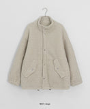 Layud Single Boucle Quilting Midi Coat