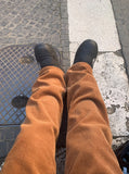 Cellon corduroy wide pants