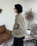 Loose Washed Biker Jacket
