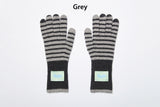 FINGERHOLE STRIPE GLOVES