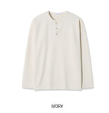 Roach Waffle Henley Neck Long Sleeve