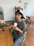 Hyobbit Printing Over Short Sleeve Tee