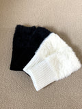 [1+1] Hommon Angora Fur Hand Warmer Gloves