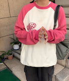 [BAONHAUS] Tenme raglan color matching brushed sweatshirt