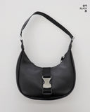 Puma Buckle Leather Mini Hobo Shoulder Bag