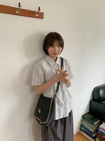Cuman Summer Stripe Short Sleeve Shirt