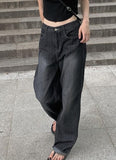 Dolce Black Washing Wide Pants