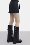 Turi Layered Buckle Platform Boots