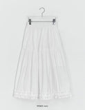 Newken Frill Banding Long Skirt