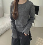 Wool Warmer Button Sleeve Silt Feminine Long Sleeve Knit
