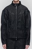 SICKLE BIKER DENIM JACKET