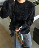 Snow warmer angora knitwear
