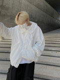 Nylon hoodie string high-end wind parka