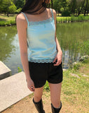 [MADE] Rec Button Lace Sleeveless