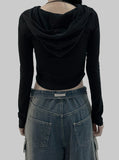 Sedu cut crop hoodie