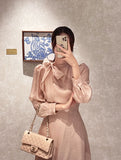 Enabel Chiffon Tie Bustier Flare One Piece