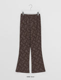 Vigenna Flower Bootcut Banding Pants