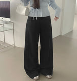 Wide Banding 4-Season Side Cut Cotton Pants