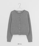 Goodbert Wool Color Round Knit Cardigan