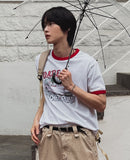 DAPE PRINTING RINGER HALF SLEEVE T-SHIRT