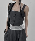 May shirring sleeveless
