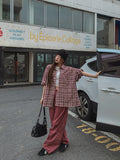 Machi linen check overshirt
