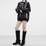 Demin Belt Suede Boots