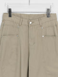 Horik Side Cut Wide Cotton Pants