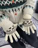 Menen Deer Knit Gloves