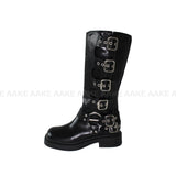 LAYERED BUCKLE BOOTS